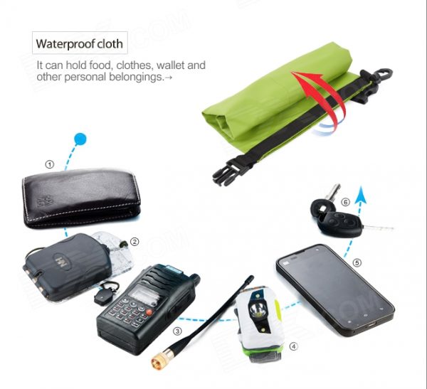 กระเป๋ากันน้ำทรงสปอร์ต Waterproof Bag สามารถสกรีนโลโก้บนกระเป๋า