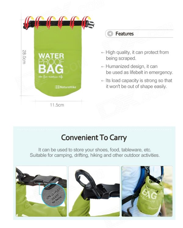 กระเป๋ากันน้ำทรงสปอร์ต Waterproof Bag สามารถสกรีนโลโก้บนกระเป๋า