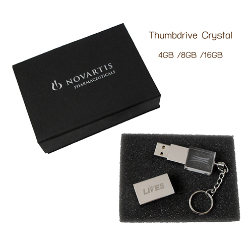 Thumdrive Crystal USB Flash Drive ยิงเลเซอร์