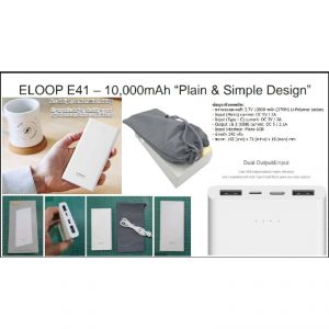 ELoop E41 10000mAh Plain & Simple Design