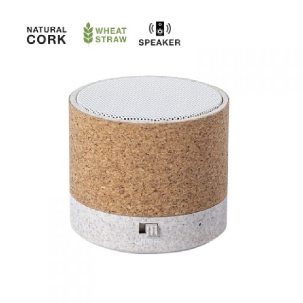 Mini Cork wheat bluetooth speaker