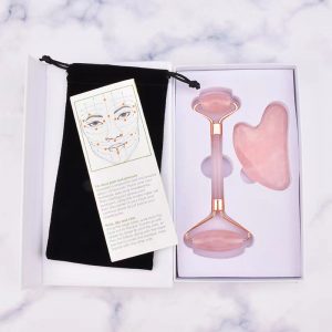 Face massage roller and Gua sha
