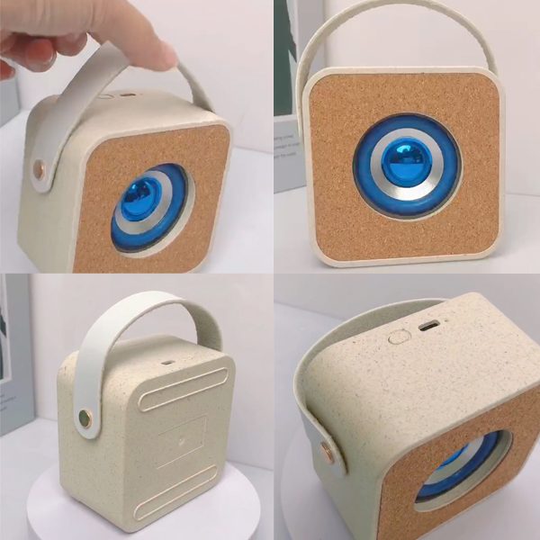 Cork wheat bluetooth speaker
